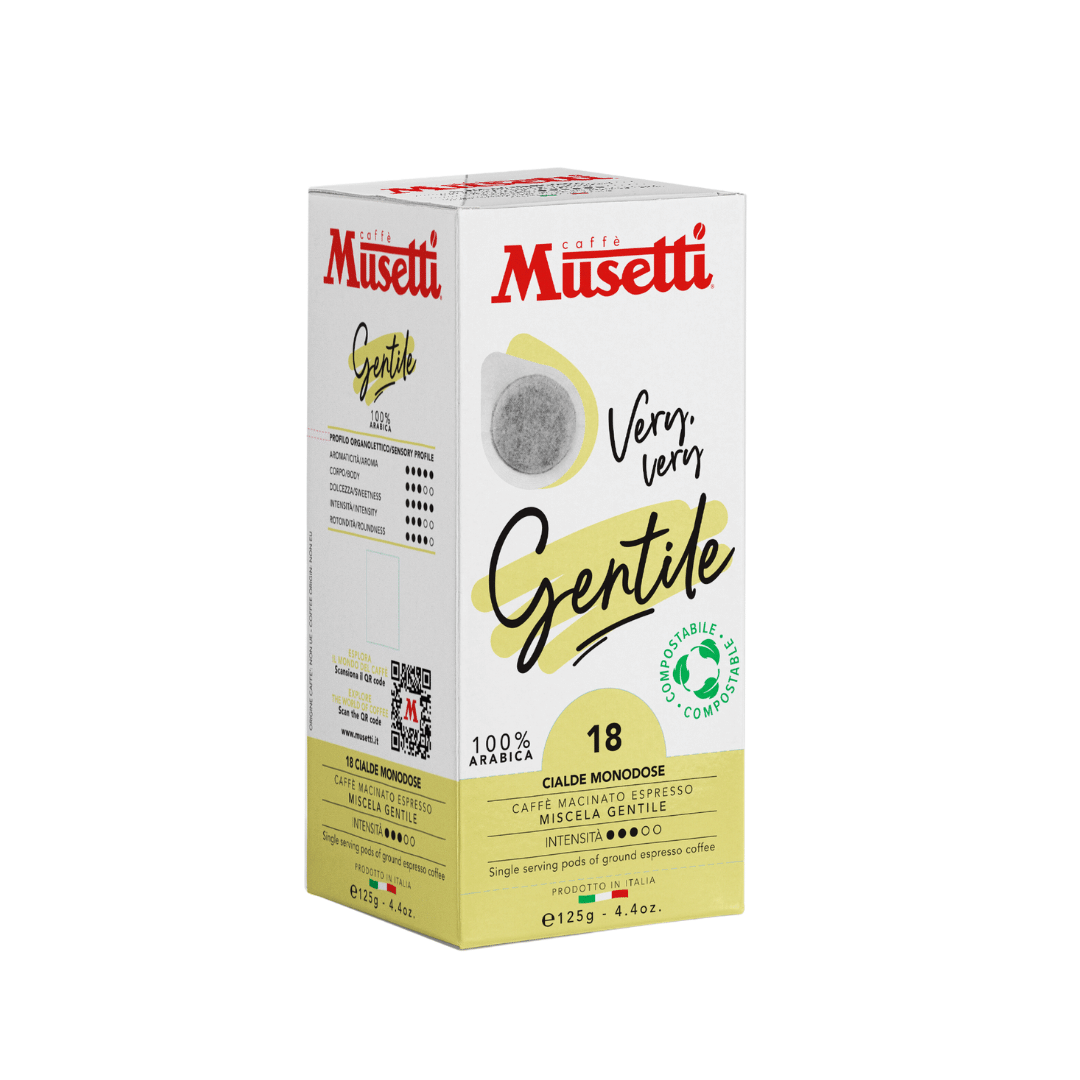 34 Кафе дози Musetti GENTILE 100% Арабика - ESE подове 18 бр. - Image 1